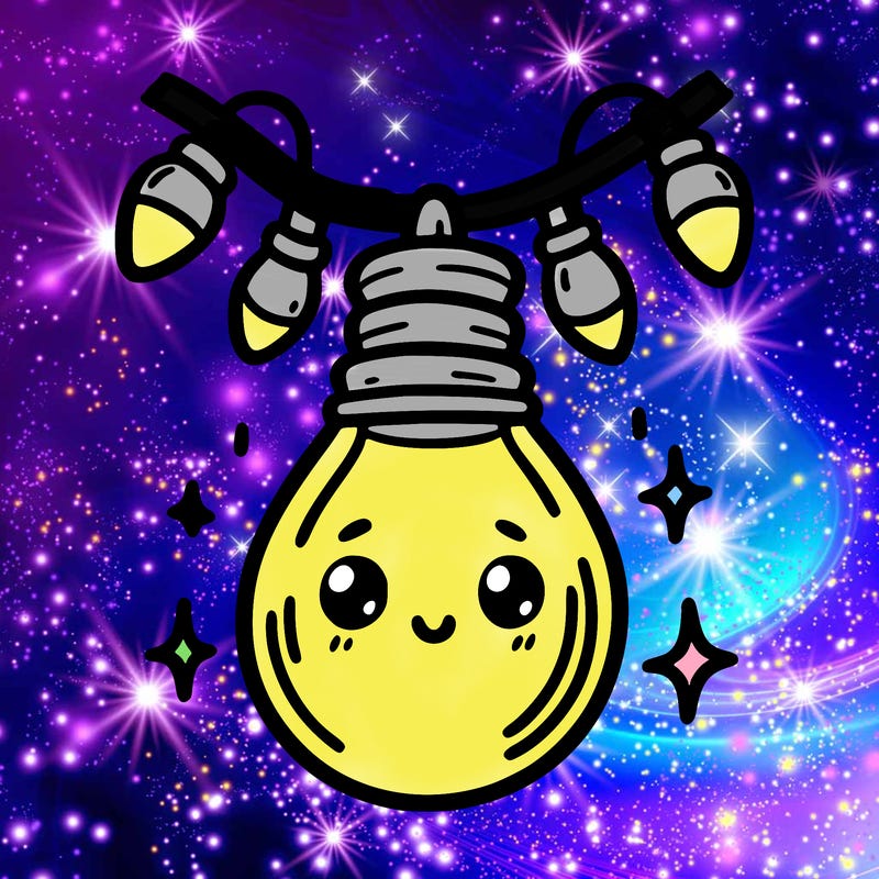 small bulb of a garland