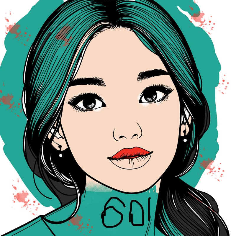 beautiful realistic asian woman