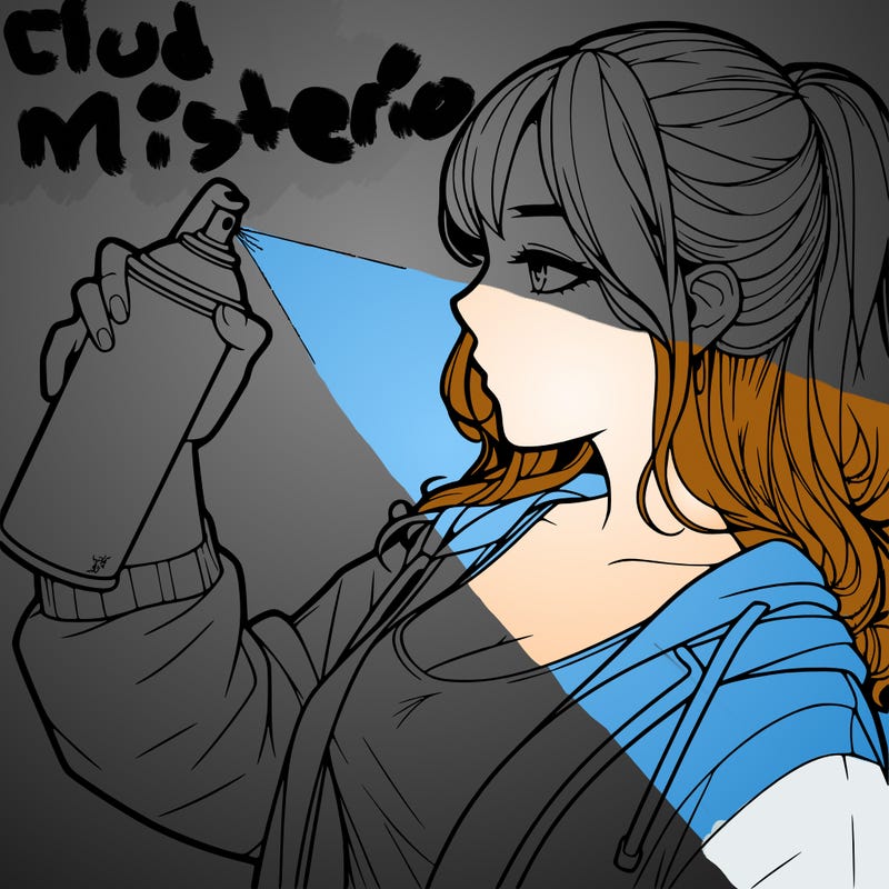 a realistic girl spray, painting