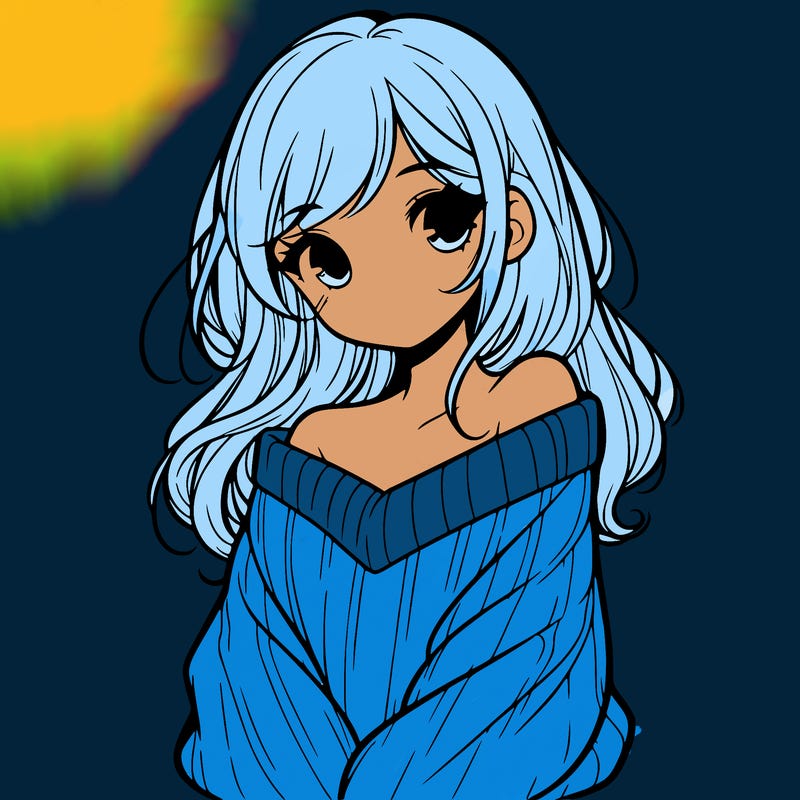 shy pretty girl wearing a sweater that is falling off one shoulder portrait