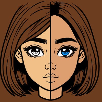 realistic girl split