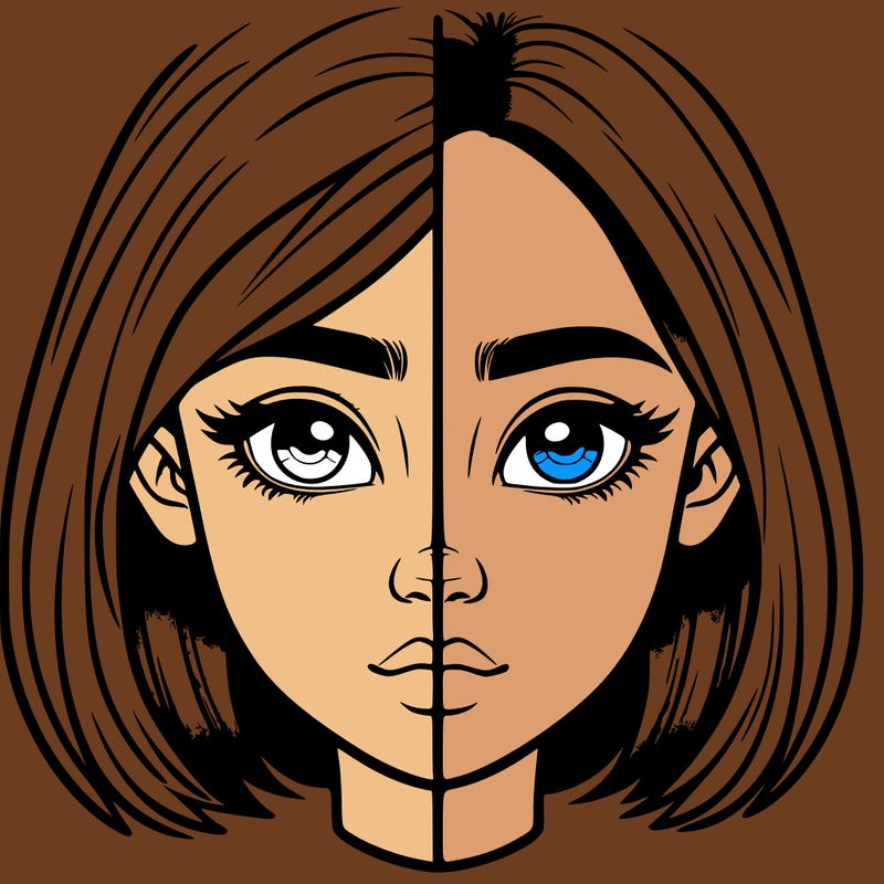 realistic girl split