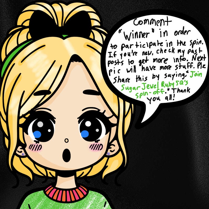 a girl with a word bubble by her mouth