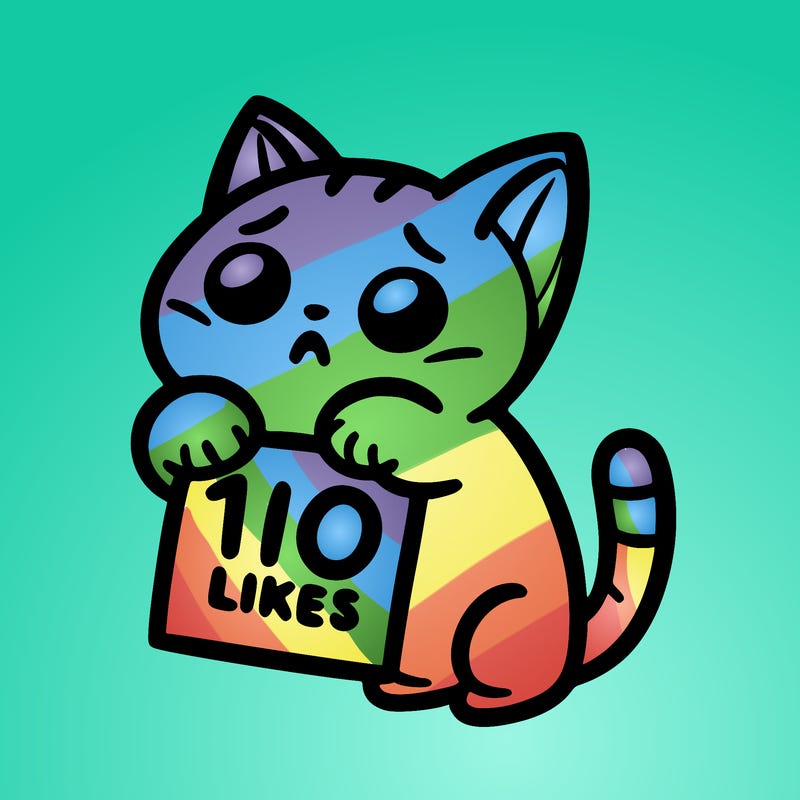 a cat begging for 10 likes