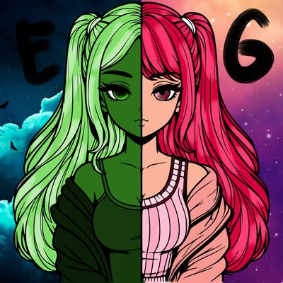 realistic girl split