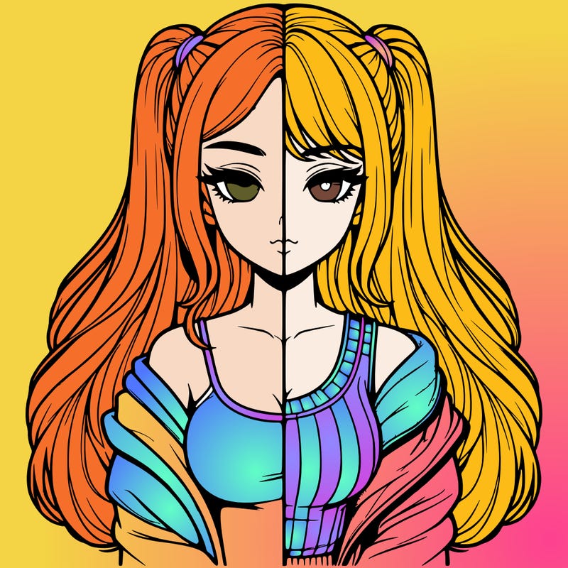 realistic girl split