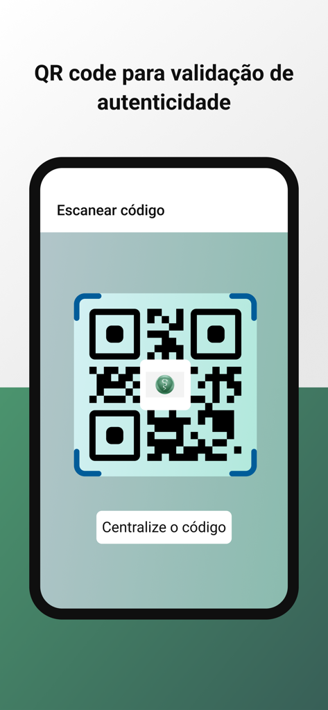 Credencial Médica - CFM - Interface of the Credencial Medica app showing a QR code scanner used for medical identity authenticity validation.