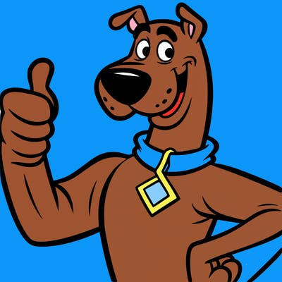 scooby giving a thumbs up