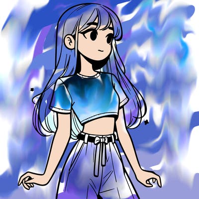 girl in a cute crop top