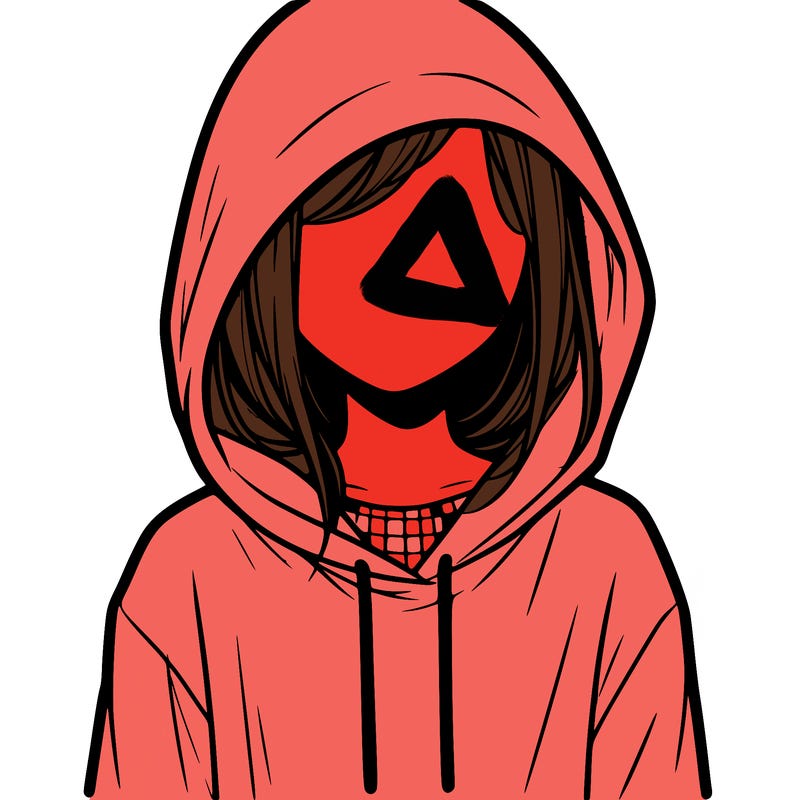 faceless girl in hoodie