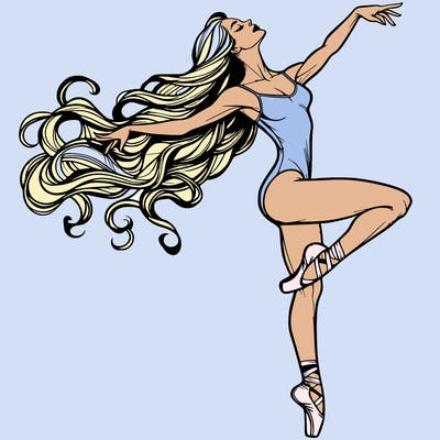 realistic woman dancer