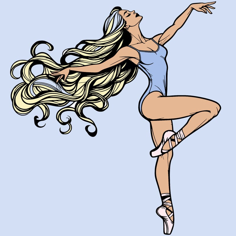 realistic woman dancer