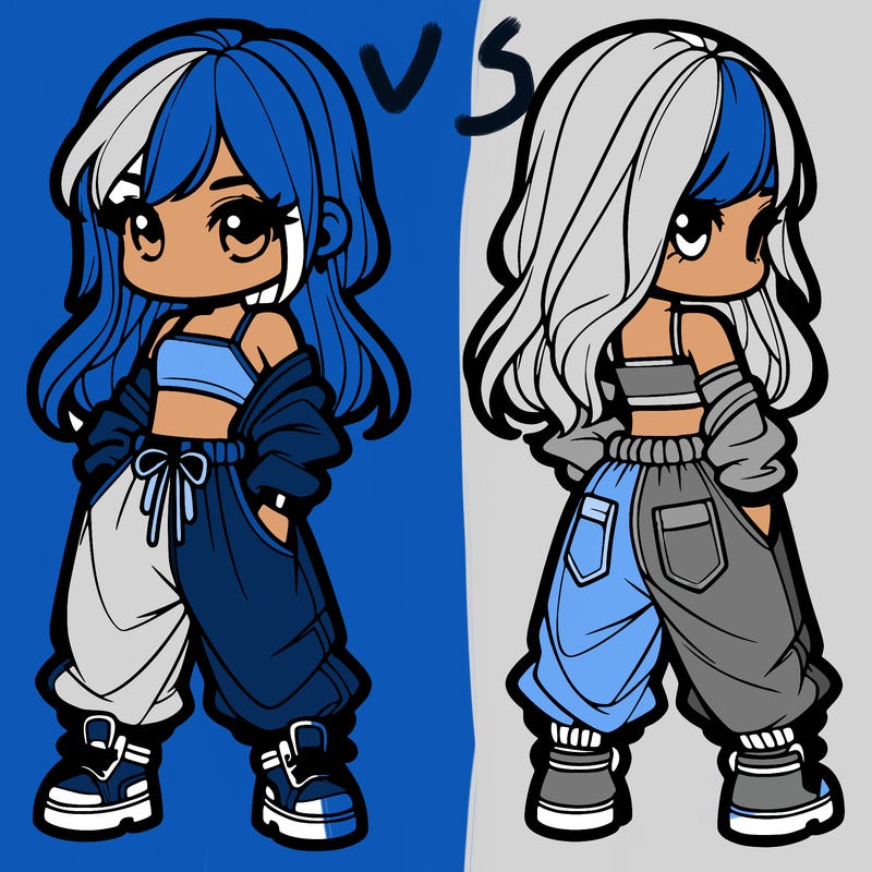 girl in crop top and baggy pants