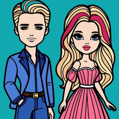 barbie and ken