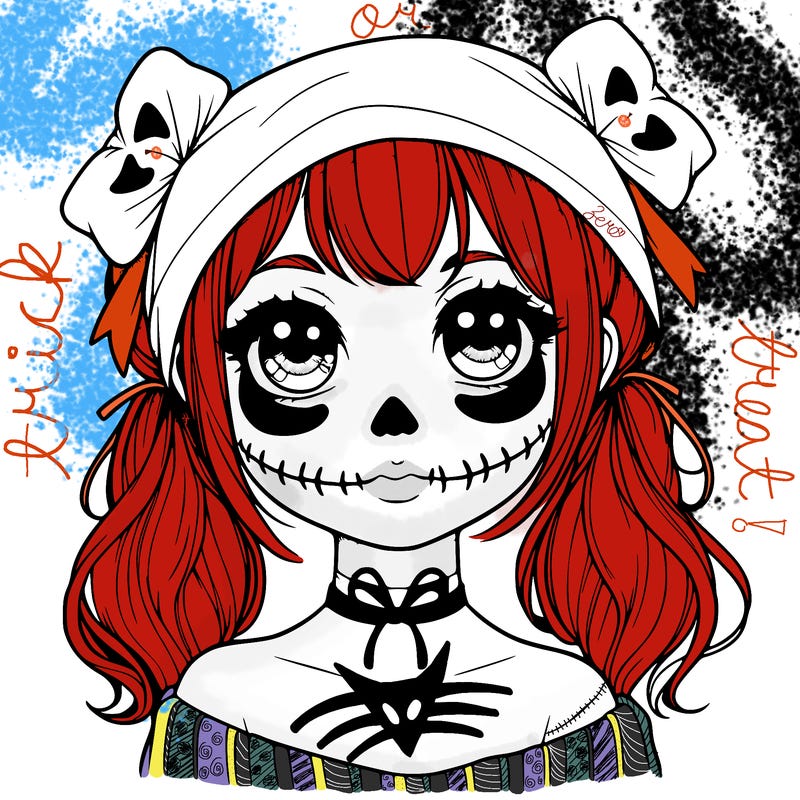 realistic girl halloween