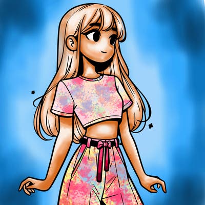 girl in a cute crop top