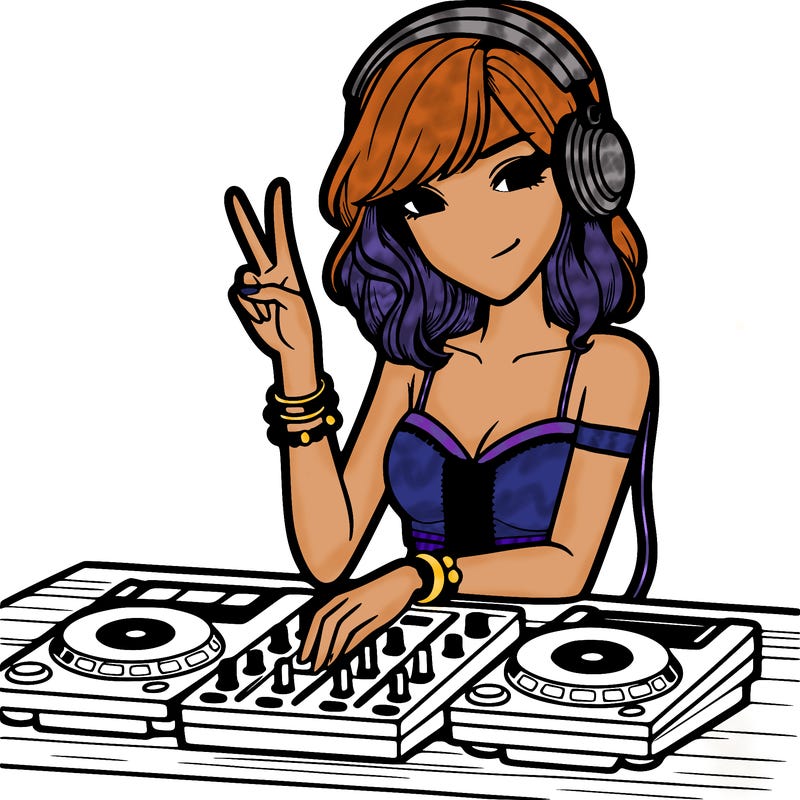 woman dj party