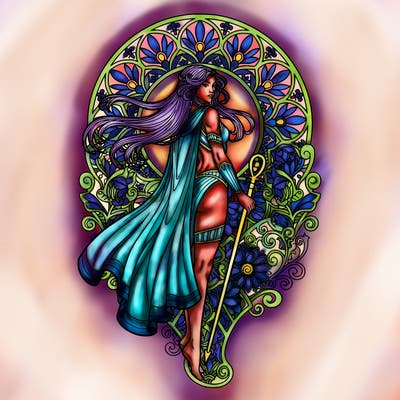 egyptian woman in superhero costume