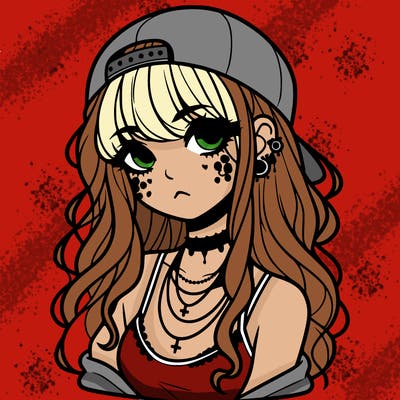 scene girl aesthetic