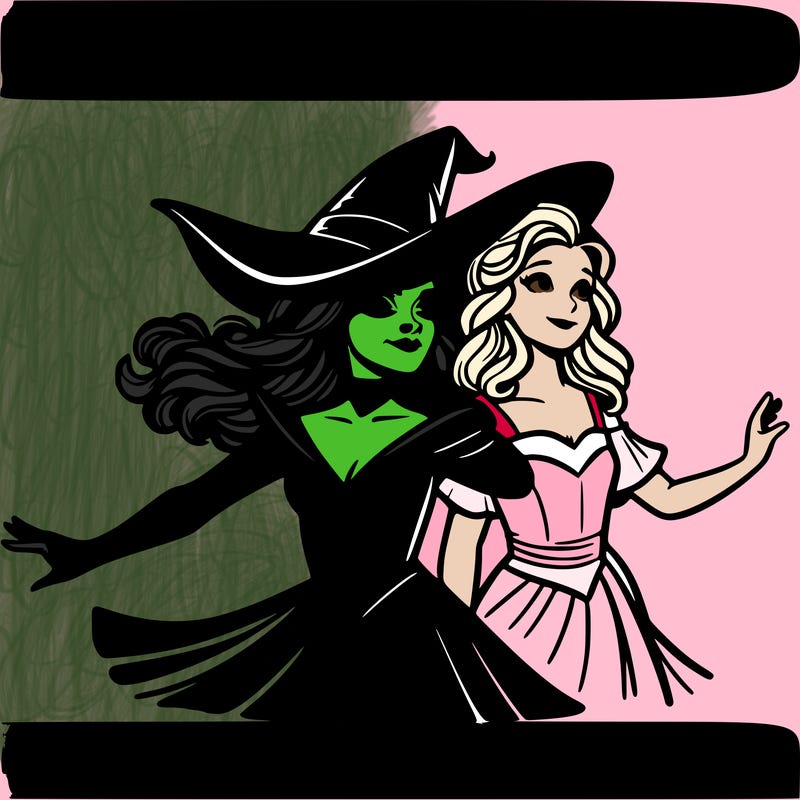 elifiba and glinda from wicked realistic