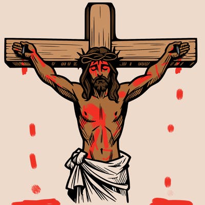 jesus on the cross dieing for our sins