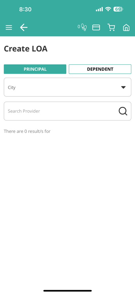 HeyPhil 2.0 app screen for creating a Letter of Authorization