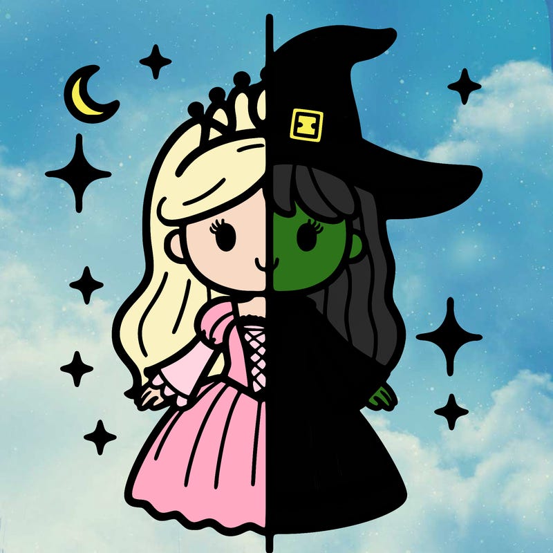 split princess and witch