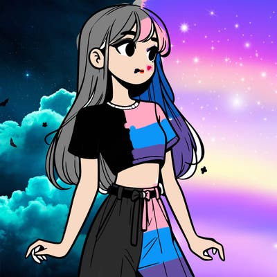 girl in a cute crop top