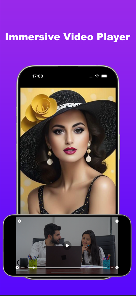 Private Photo Vault - Kakabox - Smartphone screens showing the immersive video and photo player features of the Kakabox private vault app