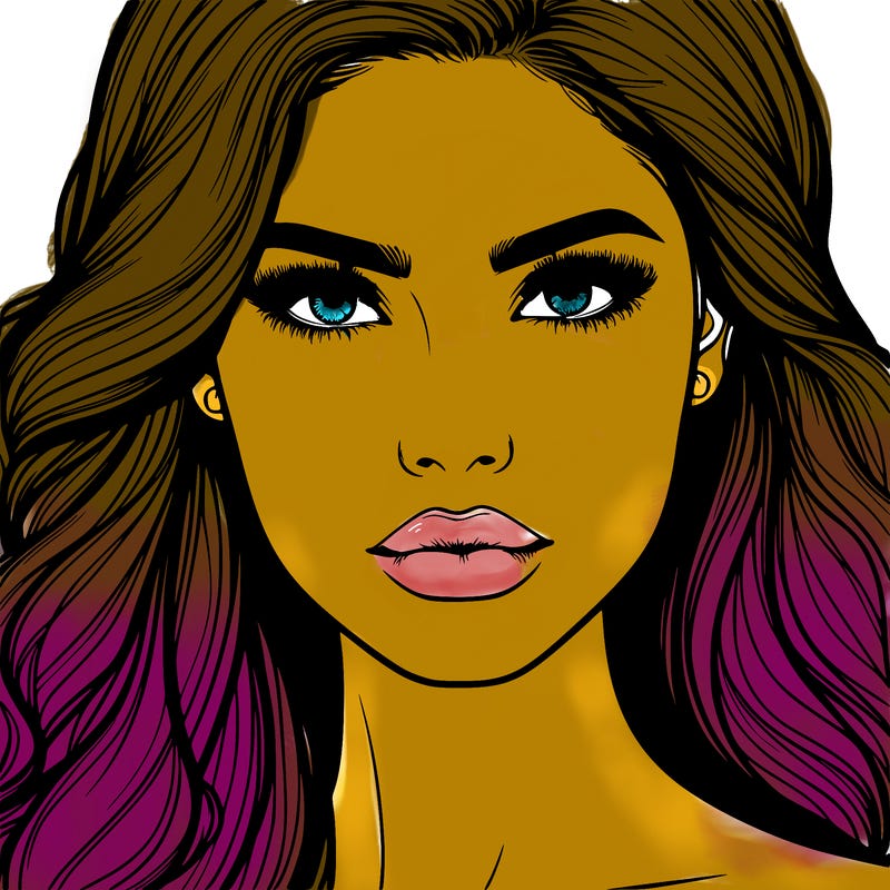 beautiful model face woman realistic