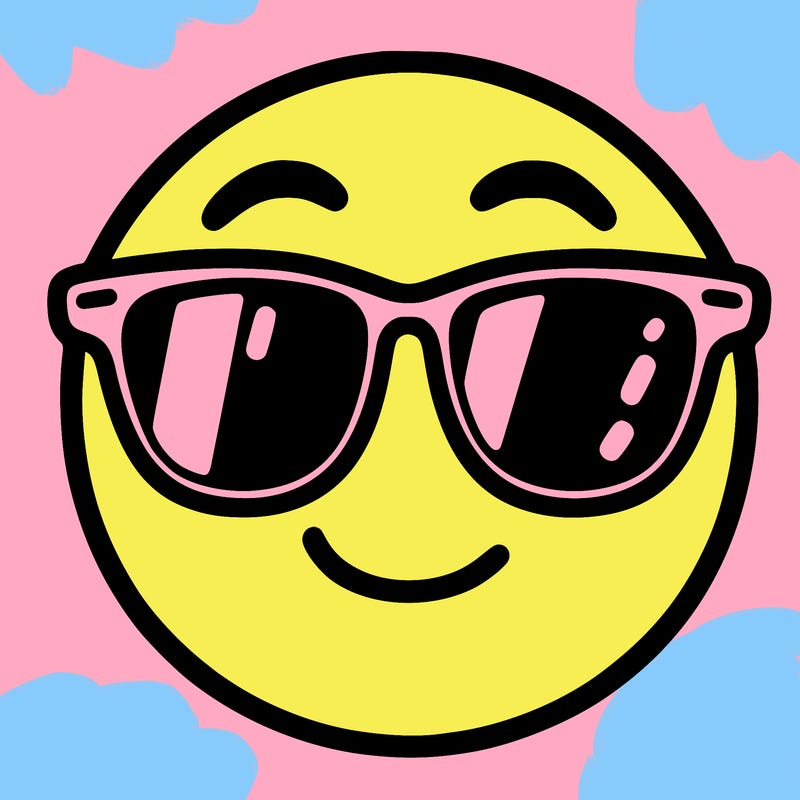 emoji with sunglasses