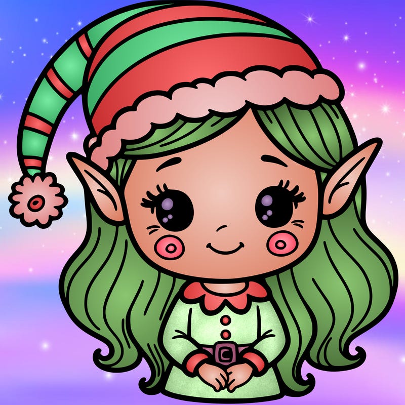 christmas elf girl