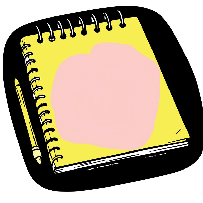 a blank sketch pad