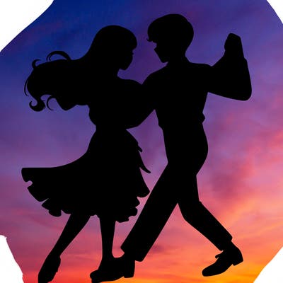 couple dancing realistic pretty