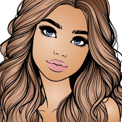 beautiful realistic girl