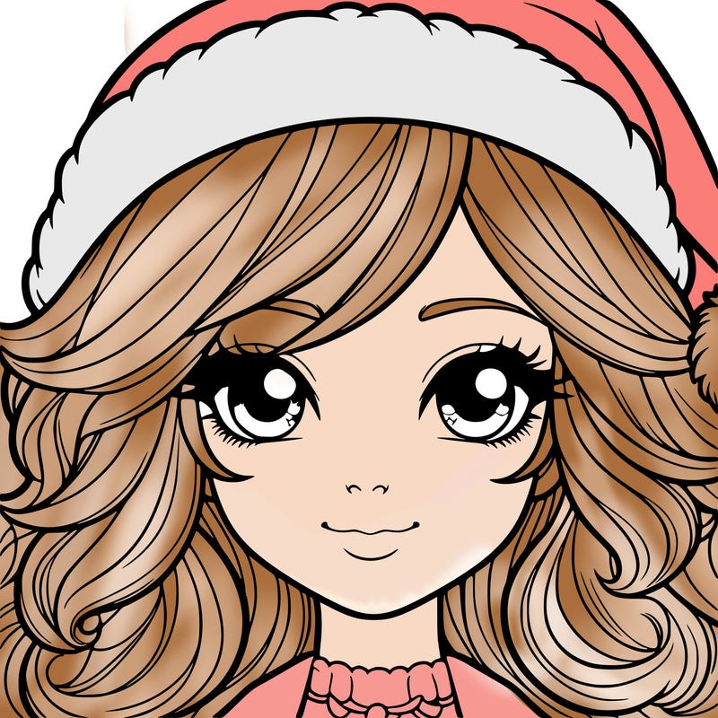 realistic christmas girl