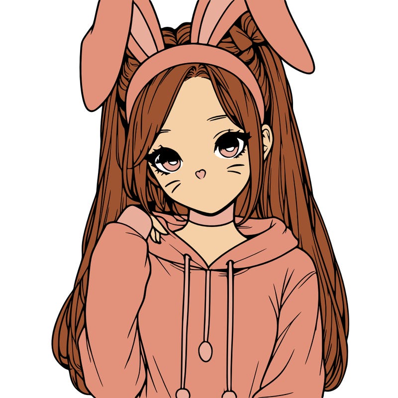 realistic teen girl in a bunny outfit