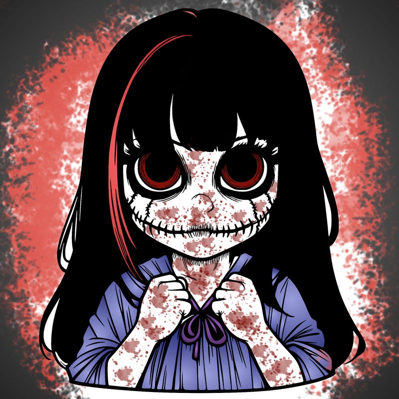 scary,girl,realistic