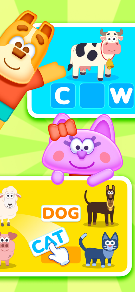 Smart Kids: Learning Games - Preschool educational game for learning animal names and spelling