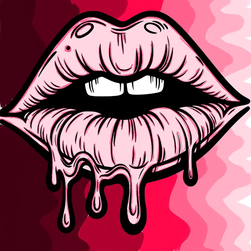 lips that look realistic and drip