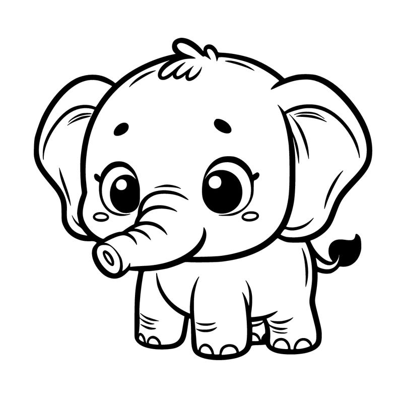 cute baby elephant