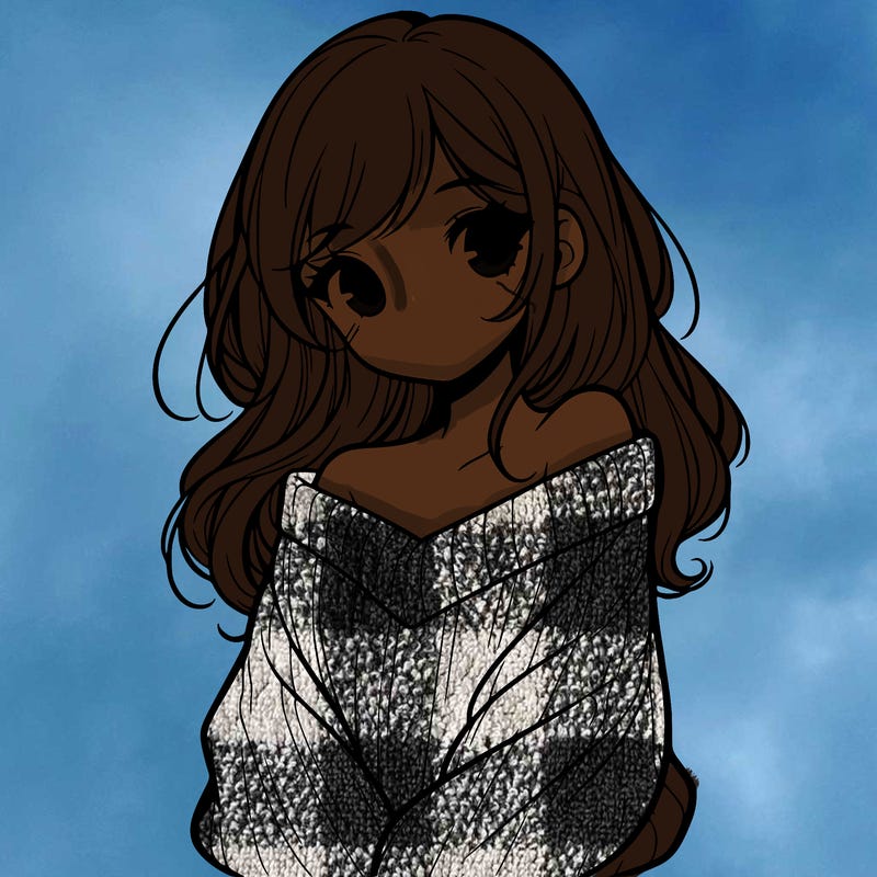 shy pretty girl wearing a sweater that is falling off one shoulder portrait