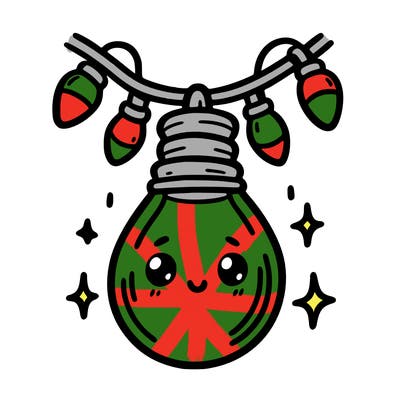 small bulb of a garland