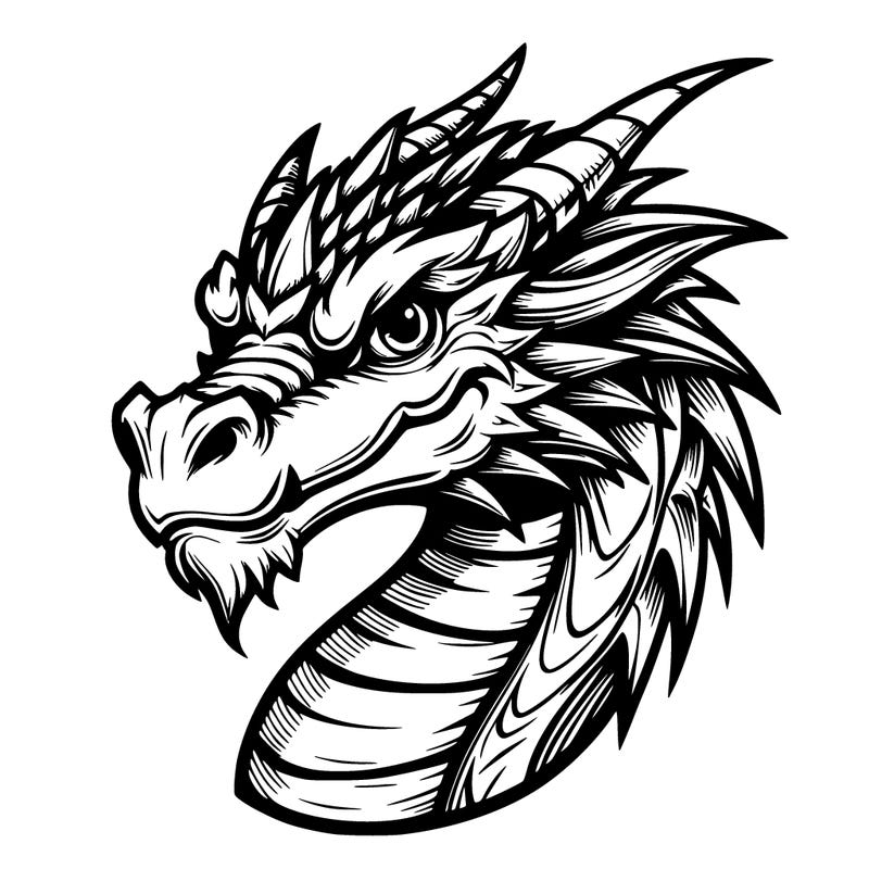 realistic dragon face