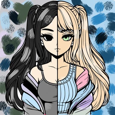 realistic girl split