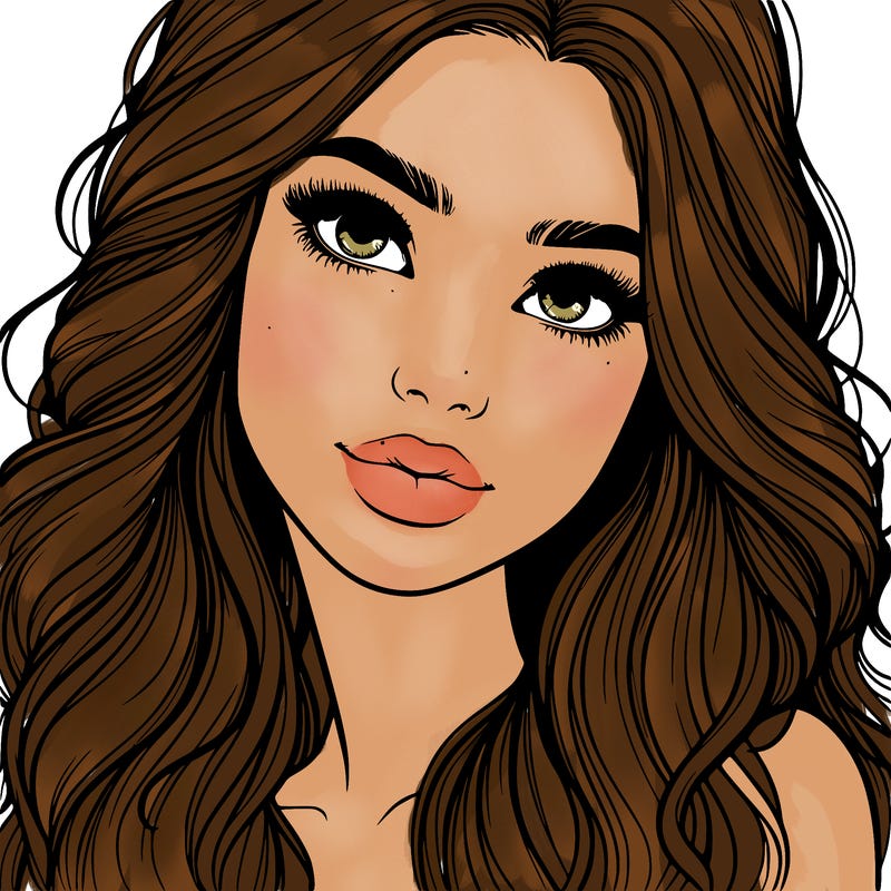 beautiful realistic girl