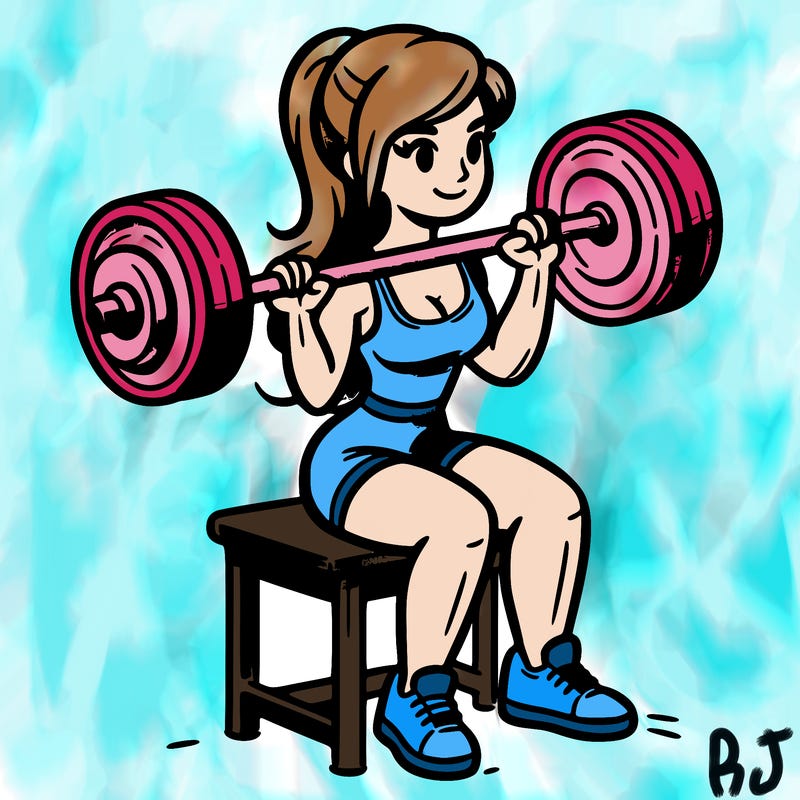 woman lifting weights