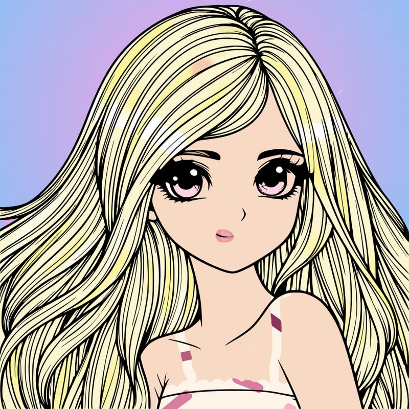 realistic girl pretty long hair