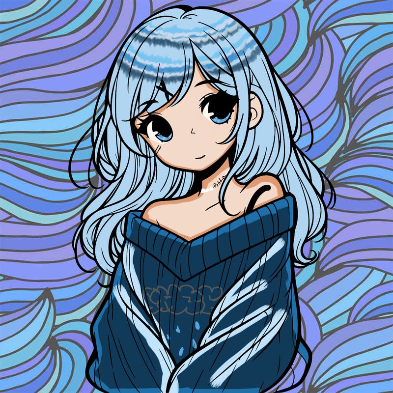 shy pretty girl wearing a sweater that is falling off one shoulder portrait