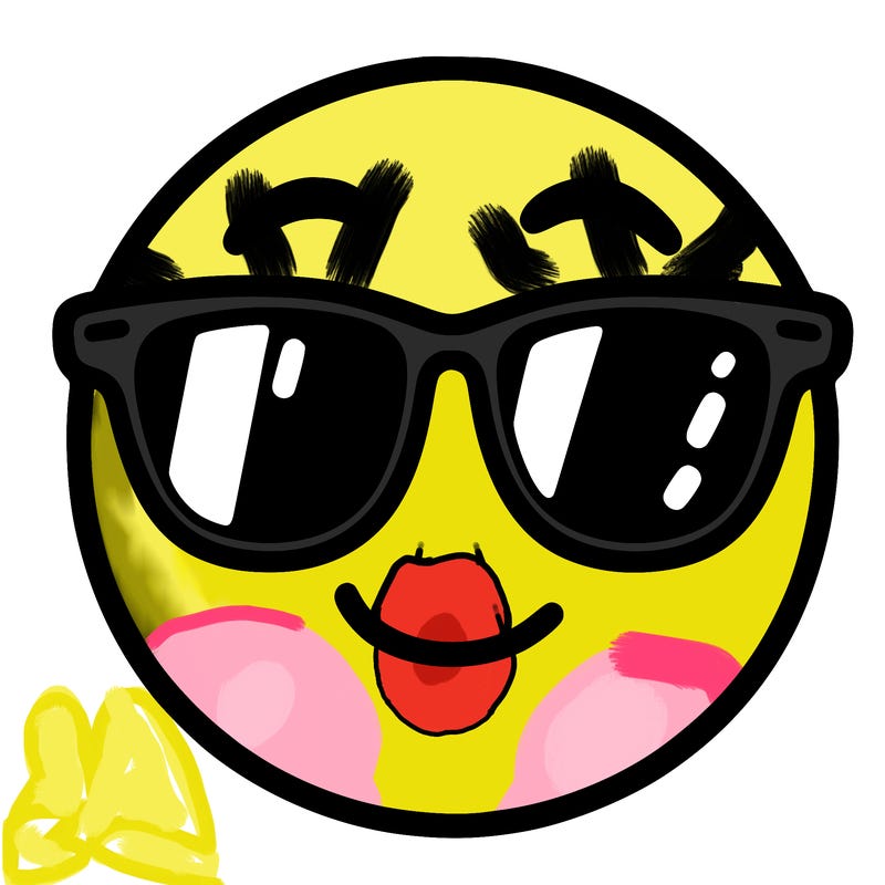 emoji with sunglasses